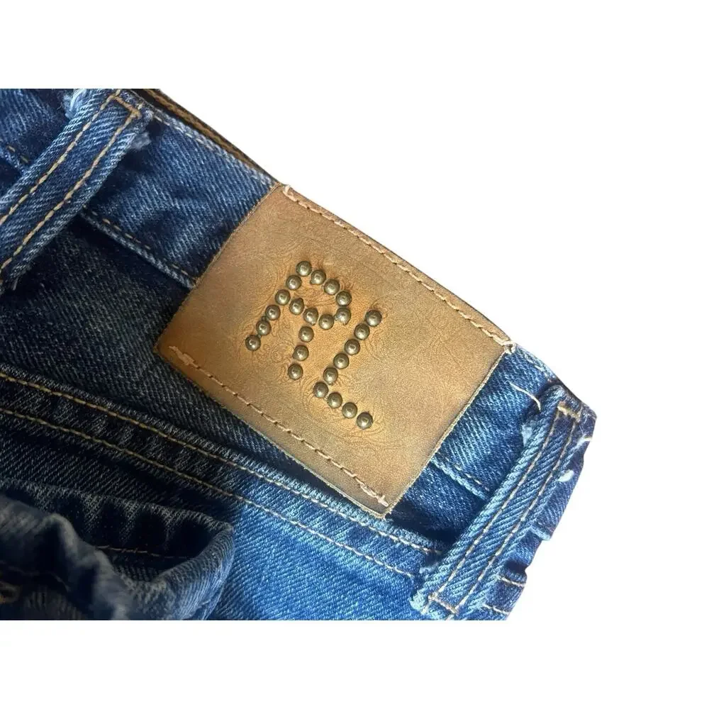 Vintage Polo Ralph Lauren Hayden Jeans Size 40x32 Blue Straight Denim Distressed